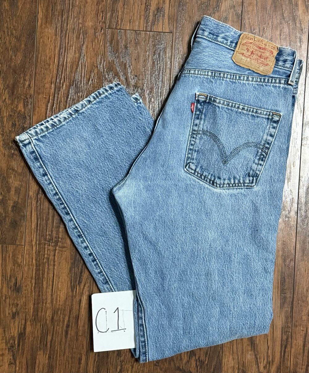 Levi's Men's Straight Jeans - Light Blue Denim